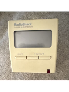 RadioShack Caller ID Display Box 240 43-962A Beige RJ-11 Delete Review Button